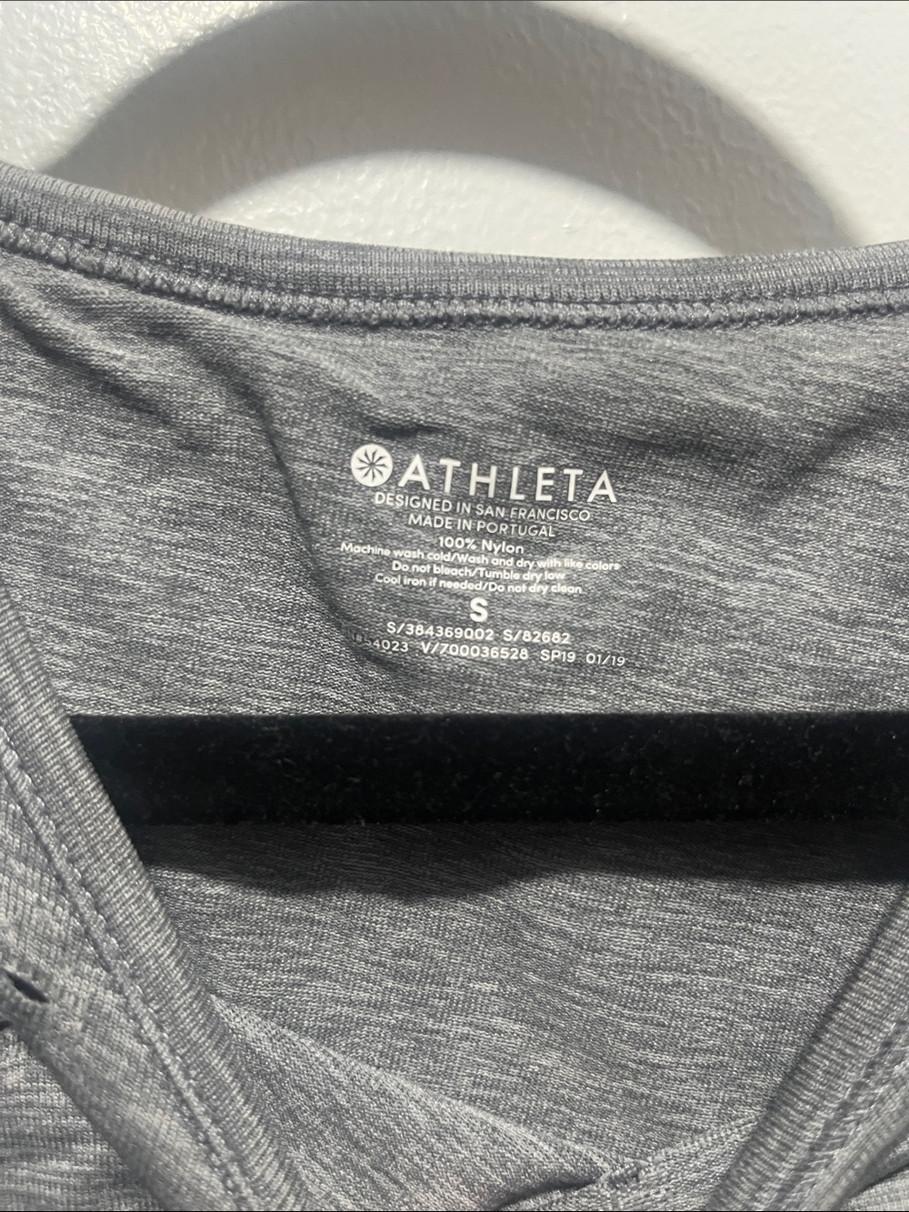 Athleta Grey Perforated Performance Tank - Picture 3 of 3